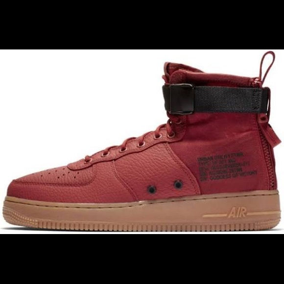 Nike SF Air Force 1 Mid Men's Shoe Sz 7 (Dune Red) - Picture 4 of 4